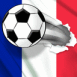 Foot: Ballon transperant le drapeau franais