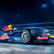 F1 Red Bull  pleine vitesse