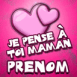 Coeurs "Je pense � toi maman"