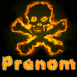 Cr�ne de pirate qui br�le