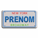 Plaque US, NY Broadway