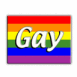 Drapeau arc-en-ciel "Gay"