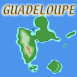 DOM: Guadeloupe, carte avec son titre