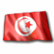 Tunisie, drapeau flottant