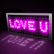 Panneau  diodes "Love U"