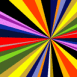 Motif rayons multicolores