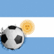 Argentine: Drapeau et ballon encastr