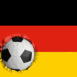 Allemagne: Drapeau et ballon encastr